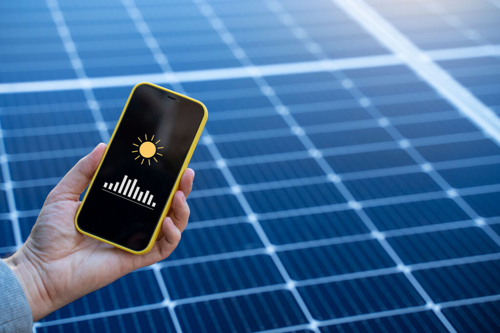Photovoltaik Steuerung am Smartphone
